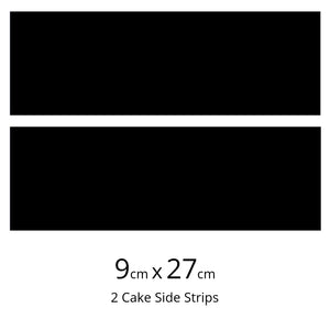 Custom Icing Cake Wrap Side Strips 9cm x 27cm - CustomIcing.com.au