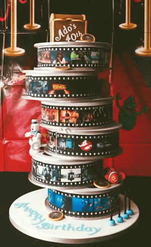 19cm x 5.6cm (16 photos) Edible Printed Icing Film Strips - CustomIcing.com.au