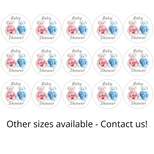 Baby Shower Edible Image Cupcake Toppers 3.3cm x 15 - CustomIcing.com.au