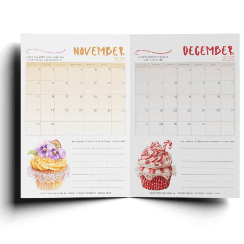 2026 Calendar Birthday Book (Digital Download)