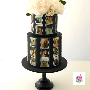 19cm x 5.6cm (16 photos) Edible Printed Icing Film Strips - CustomIcing.com.au