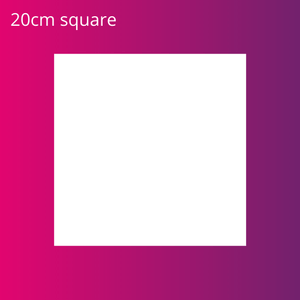 20cm Square Custom Icing edible image cake topper - CustomIcing.com.au