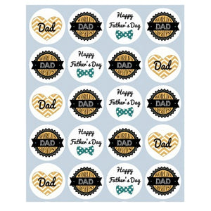 Father's Day Collection - Edible printed icing cupcake or cookie toppers - CustomIcing.com.au