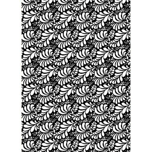 Black Foliage Edible Printed Wafer Paper A4 - CustomIcing.com.au