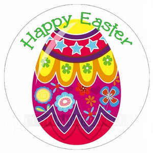 Happy Easter Cupcake Toppers (4 sizes available) - CustomIcing.com.au