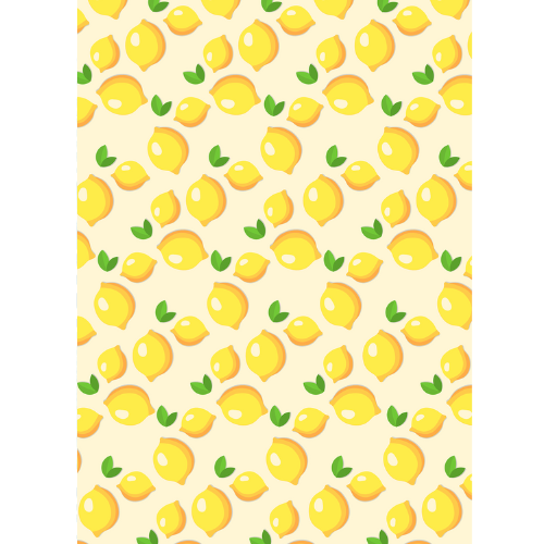 Luscious Lemons Edible Printed Wafer Paper A4