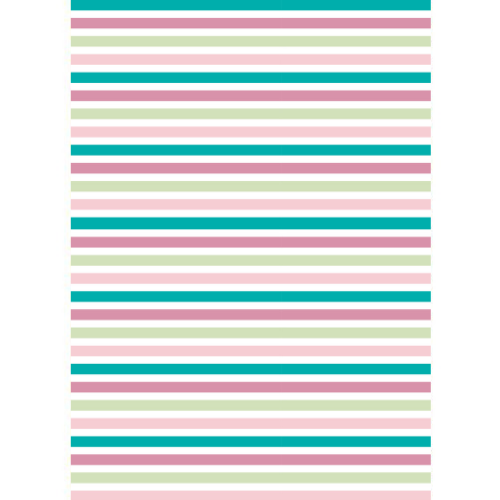 Teal, Purple, Pink Stripes Edible Printed Wafer Paper A4 - CustomIcing.com.au