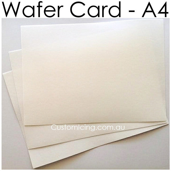 Custom Wafer Card Print (A4 size) Can 'stand up' in frosting! - CustomIcing.com.au