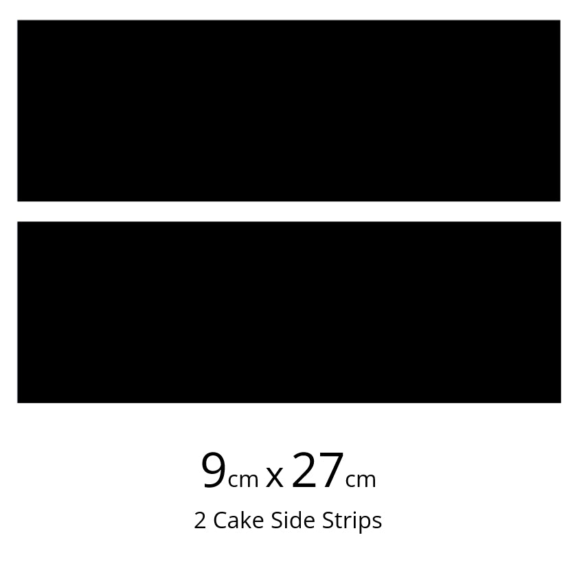 Custom Icing Cake Wrap Side Strips 9cm x 27cm - CustomIcing.com.au