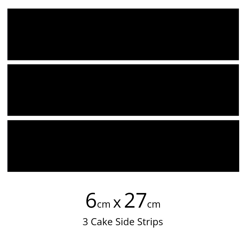 Custom Icing Cake Side Strips 6cm x 27cm - CustomIcing.com.au