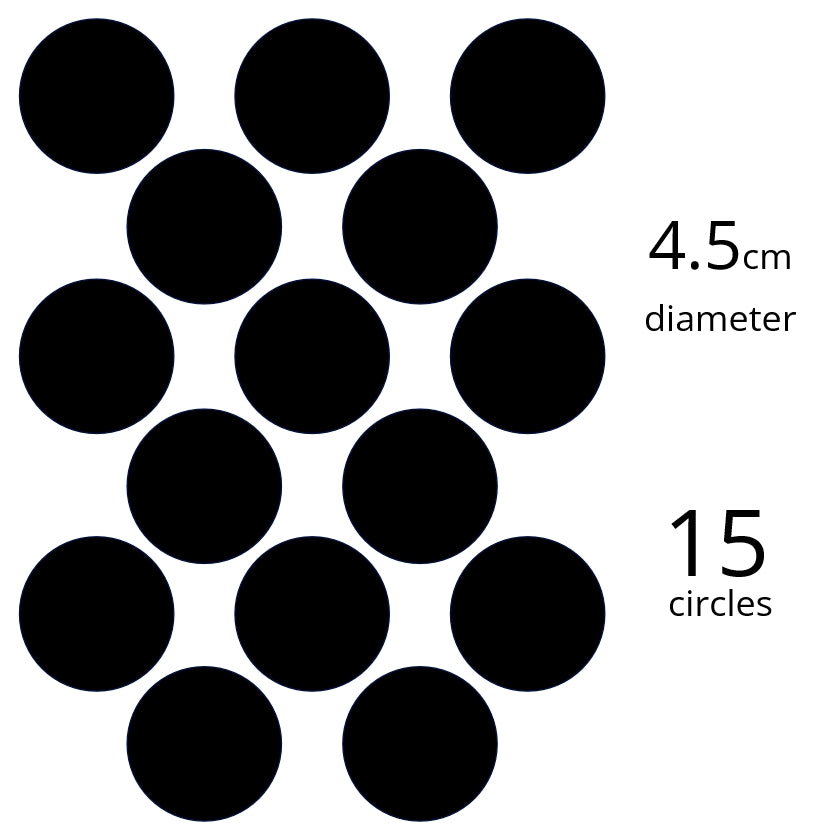 Custom Icing edible images 4.5cm diameter (15 circles) - CustomIcing.com.au