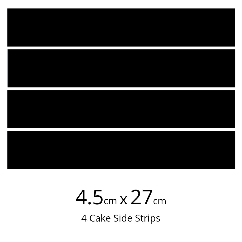 Custom Icing Cake Side Strips 4.5cm x 27cm - CustomIcing.com.au