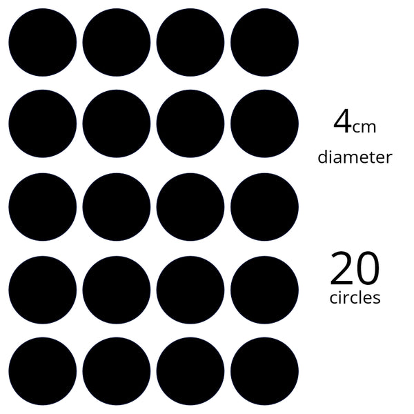 Custom Icing edible images 4cm diameter (20 circles)