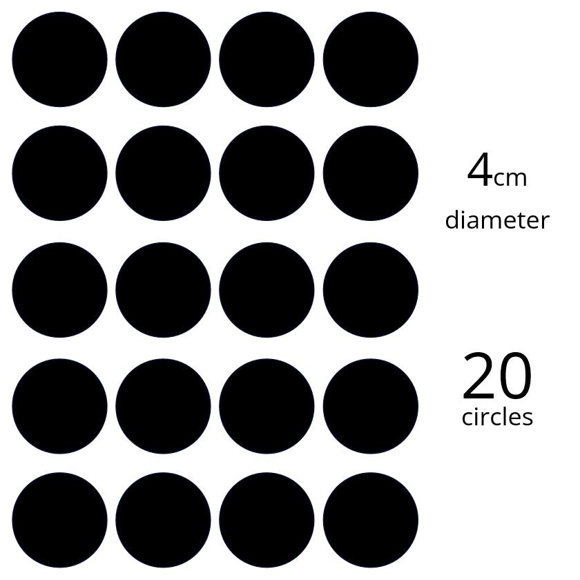 Custom Icing edible images 4cm diameter (20 circles) - CustomIcing.com.au
