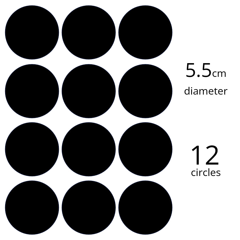 Custom Icing edible images 5.5cm diameter (12 circles) (Fancy Test Copy) - CustomIcing.com.au