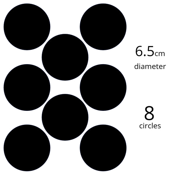 Custom Icing edible images 6.5cm diameter (8 circles)