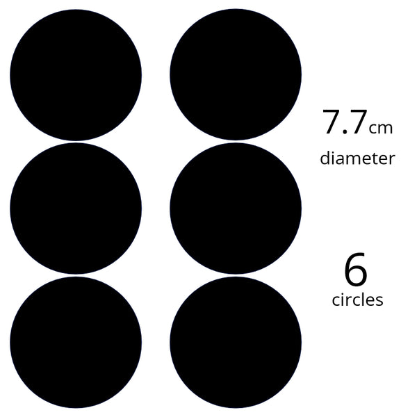 Custom Icing edible images 7.7cm diameter (6 circles)