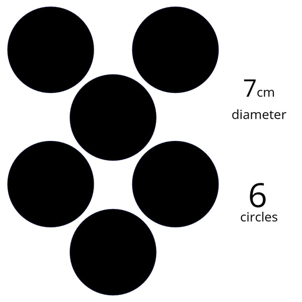 Custom Icing edible images 7cm diameter (6 circles)