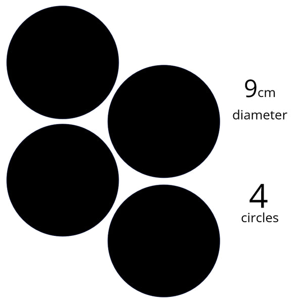 Custom Icing edible images 9cm diameter (4 circles)