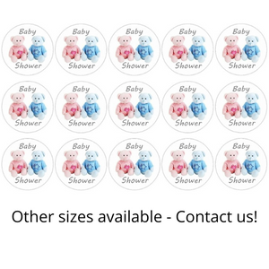 Baby Shower Edible Image Cupcake Toppers 3.3cm x 15 - CustomIcing.com.au