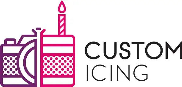 Custom Icing Personalised  Edible Printed Cake Toppers Company Logo 