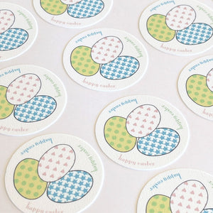 Happy Easter Pastel Edible Cupcake Toppers - CustomIcing.com.au