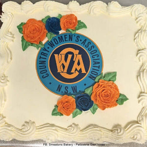 15cm Round Custom Icing edible image cake topper - CustomIcing.com.au