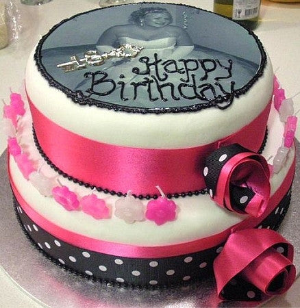 Large 25cm Round Custom Icing edible image cake topper - CustomIcing.com.au