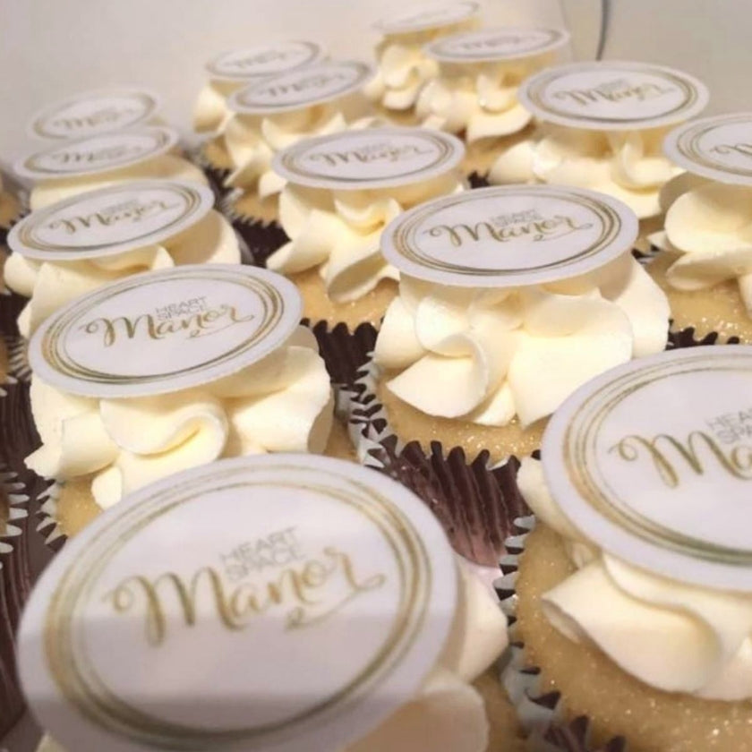 4cm diameter Custom Edible Printed Wafers 20 pieces - CustomIcing.com.au