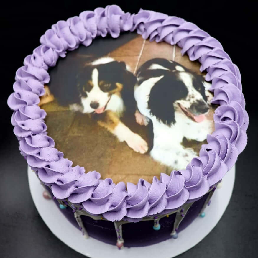15cm Round Custom Icing edible image cake topper - CustomIcing.com.au