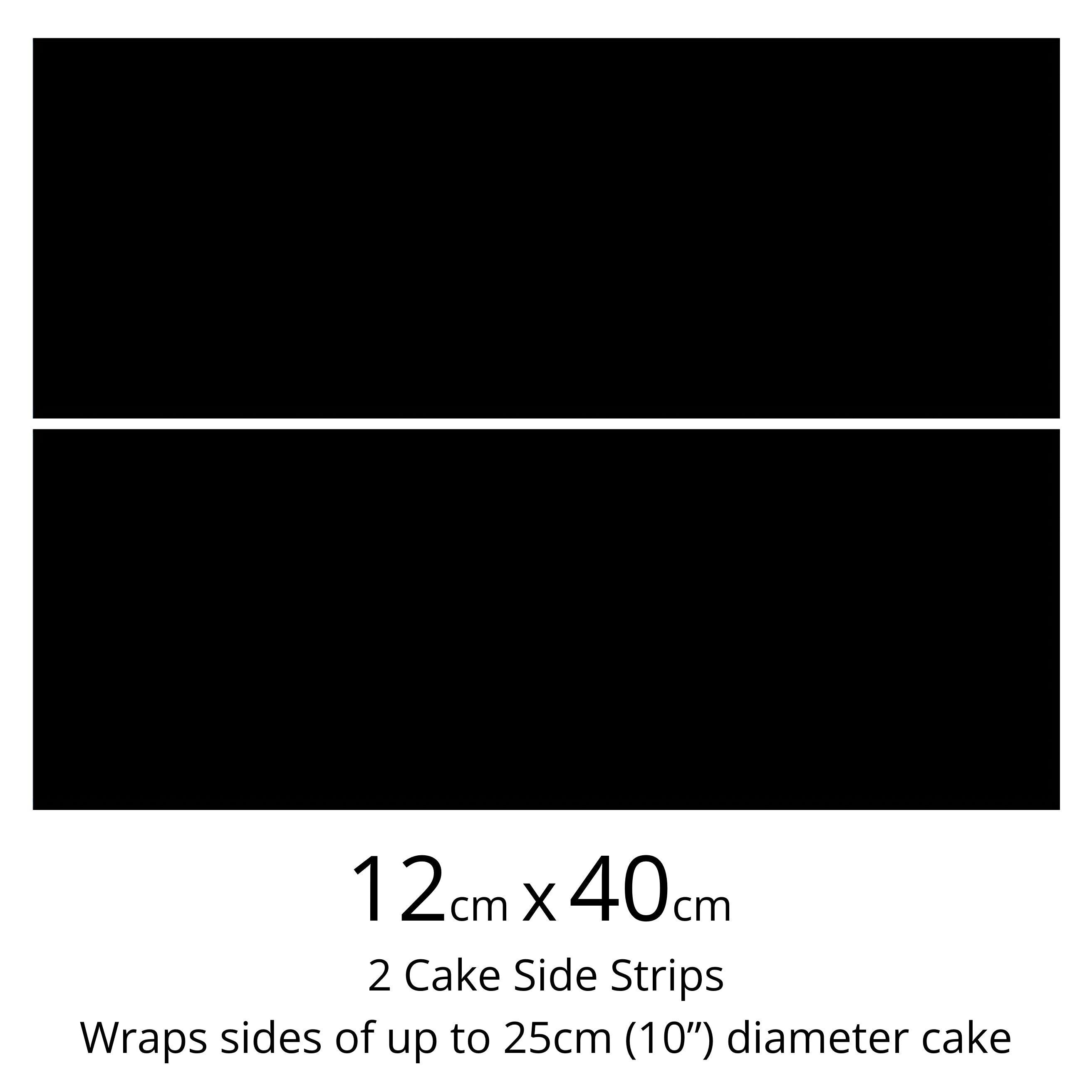 Custom Icing Edible Cake Wrap 12cm tall - CustomIcing.com.au