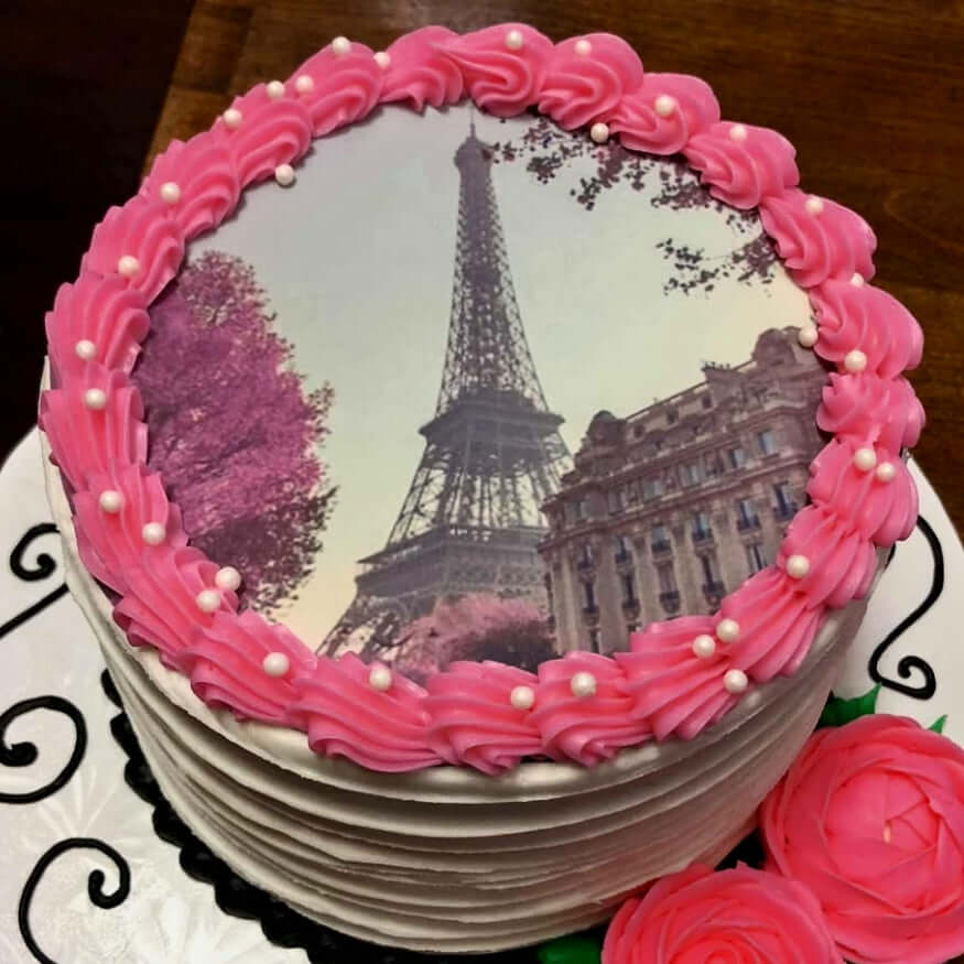20cm Round Custom Icing edible image cake topper - CustomIcing.com.au