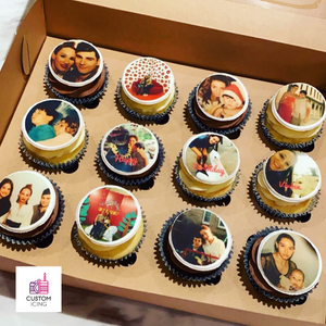Custom Icing edible images 5.5cm diameter (12 circles) (Fancy Test Copy) - CustomIcing.com.au