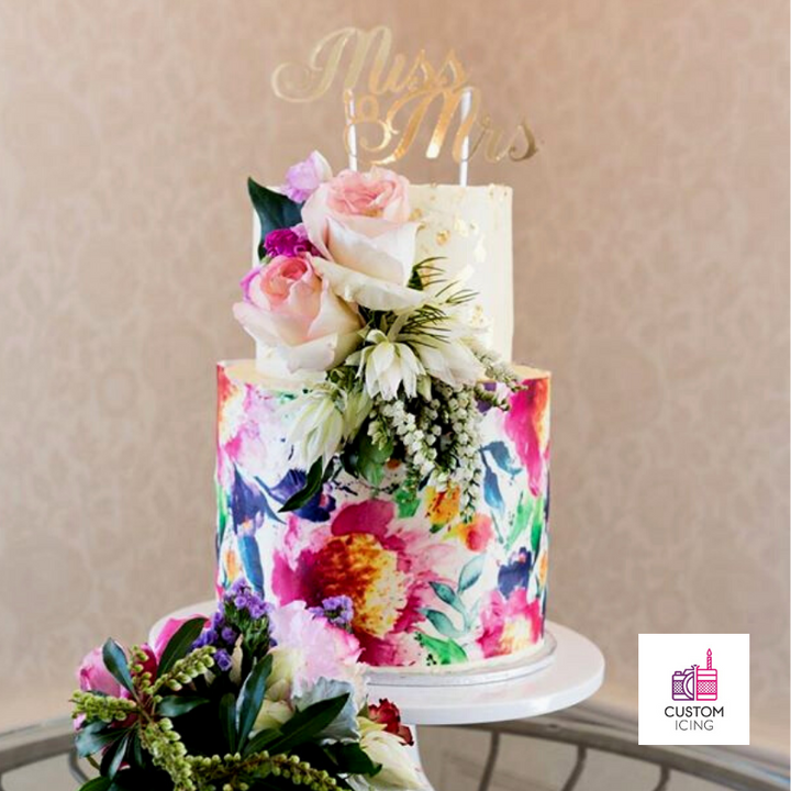 Custom Icing edible printed Cake Wrap made with your design or image file.