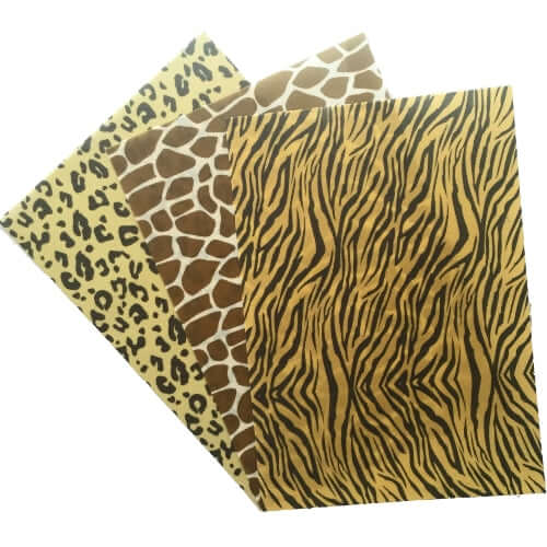 Animal Print Collection B - 3 sheets Edible Printed Wafer Paper A4 - CustomIcing.com.au