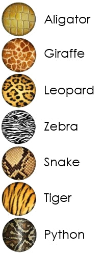 Mini Cupcake Animal Print Edible Image Cake Toppers (7 prints available) 3.3cm - CustomIcing.com.au