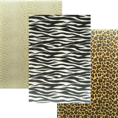 Animal Print Collection A - 3 sheets Edible Printed Wafer Paper A4 - CustomIcing.com.au
