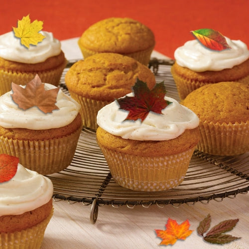 Edible Wafer Card Autumn Leaves - 41 pieces - CustomIcing.com.au