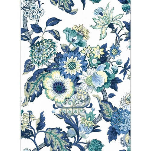 Blue Bouquet Edible Printed Wafer Paper A4 - CustomIcing.com.au