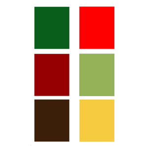 Christmas Edible PYO Paint Palette Sheet of 8 - CustomIcing.com.au