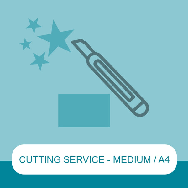 Custom Cutting Service (per Small or Medium sheet)