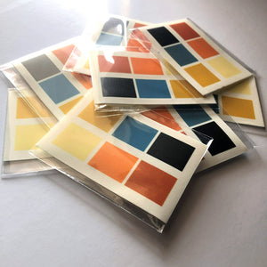 Edible Watercolour (PYO) Paint Palette (1 piece) (Blue/Rust) - CustomIcing.com.au