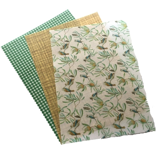 Kookaburra Collection - 3 sheets Edible Printed Wafer Paper A4 - CustomIcing.com.au