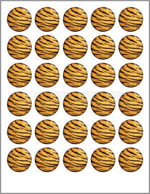 Mini Cupcake Animal Print Edible Image Cake Toppers (7 prints available) 3.3cm - CustomIcing.com.au