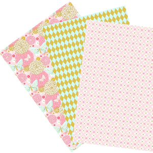 Pink Collection - 3 sheets Edible Printed Wafer Paper A4 - CustomIcing.com.au