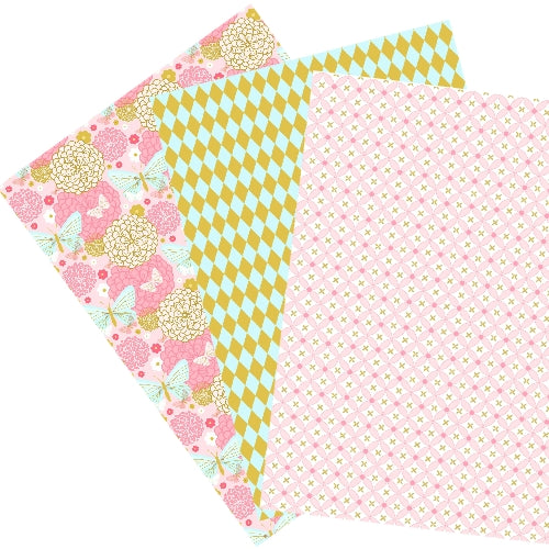 Pink Collection - 3 sheets Edible Printed Wafer Paper A4 - CustomIcing.com.au