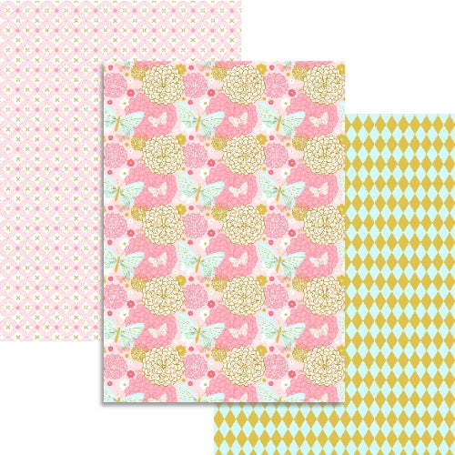 Pink Collection - 3 sheets Edible Printed Wafer Paper A4 - CustomIcing.com.au
