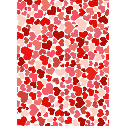 Red & Pink hearts - Edible Printed Wafer Paper A4 - CustomIcing.com.au