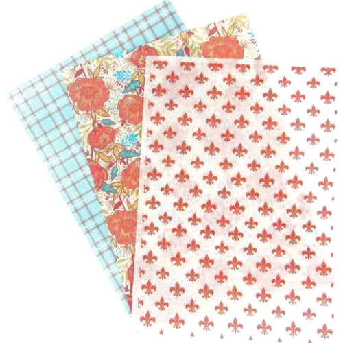 Red Collection - 3 sheets Edible Printed Wafer Paper A4 - CustomIcing.com.au