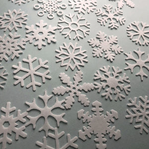 Edible Wafer Card Snowflakes - 24 pieces - CustomIcing.com.au